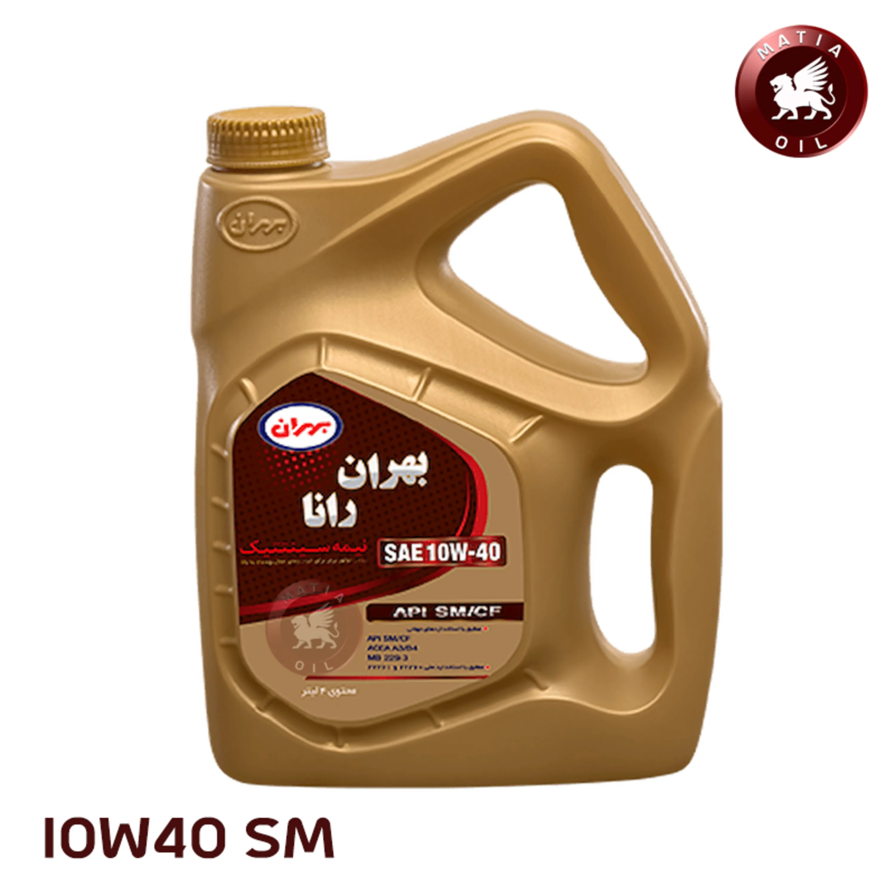 روغن موتور بهران رانا 10W40 SM  چهار لیتری