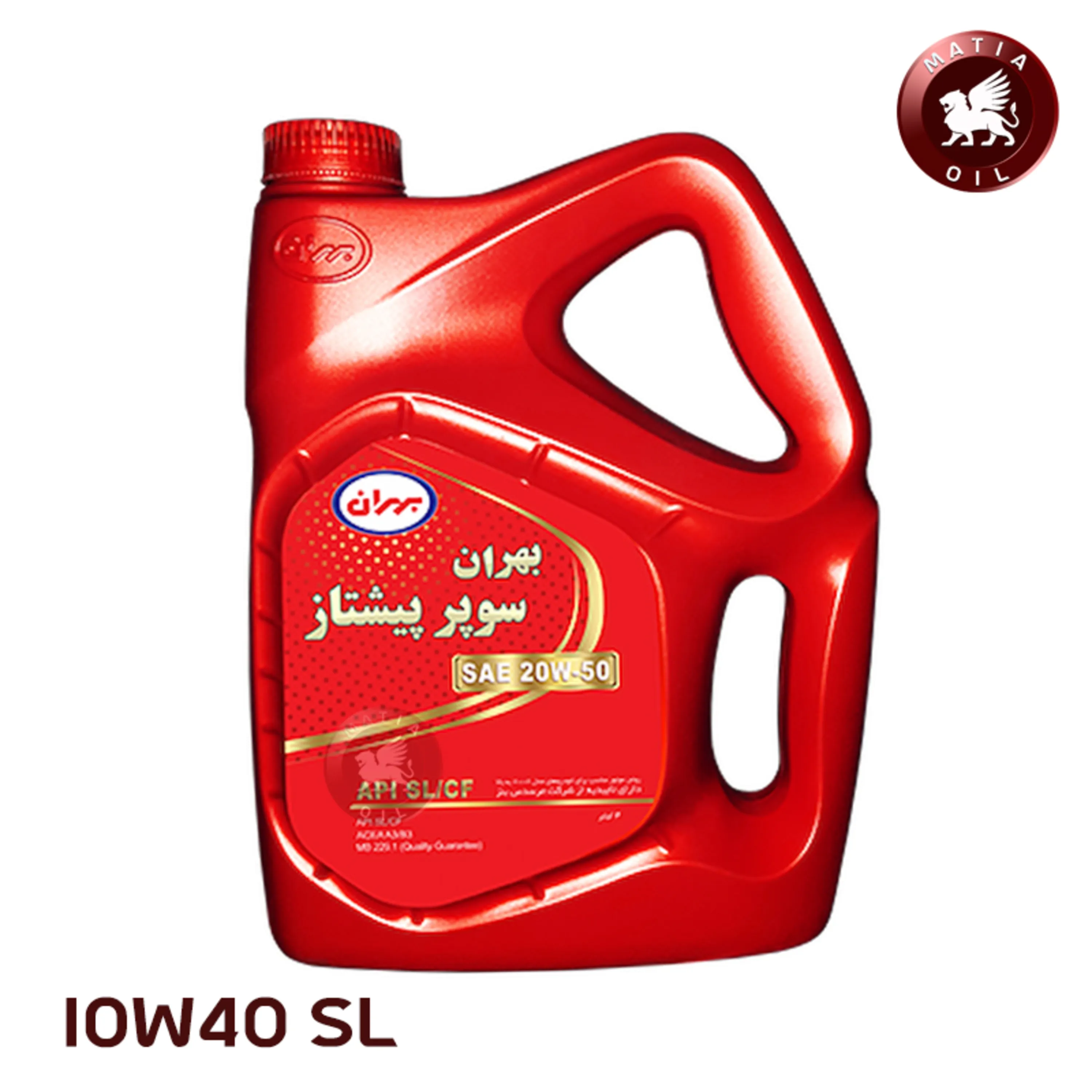 روغن موتور بهران سوپر پیشتاز  20W50 SL 4L مینرال