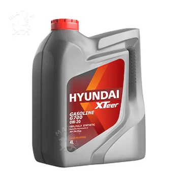 روغن موتور هیوندای اکس تیر 0W20 SN-G700 چهار لیتری