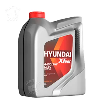 روغن موتور هیوندای اکس تیر 20W50 SL-G500 چهار لیتری