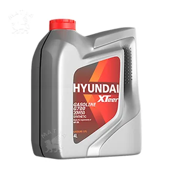 روغن موتور هیوندای اکس تیر 20W50 SN-G700 چهار لیتری