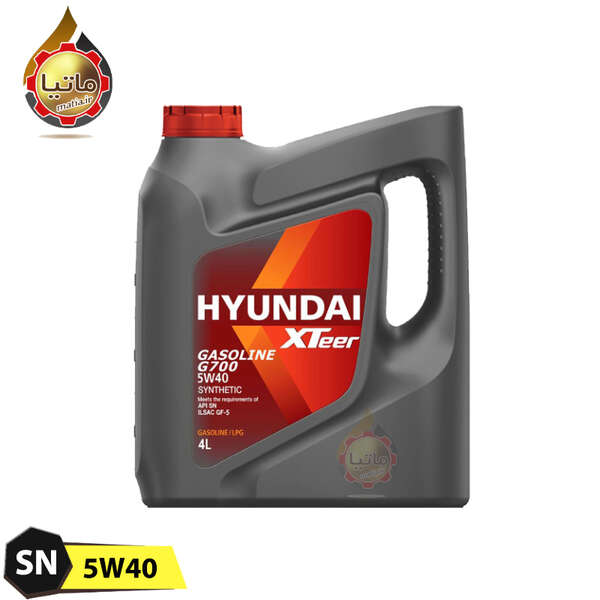 روغن موتور هیوندای ایکس تیر 5W40 SN حجم 4 لیتر