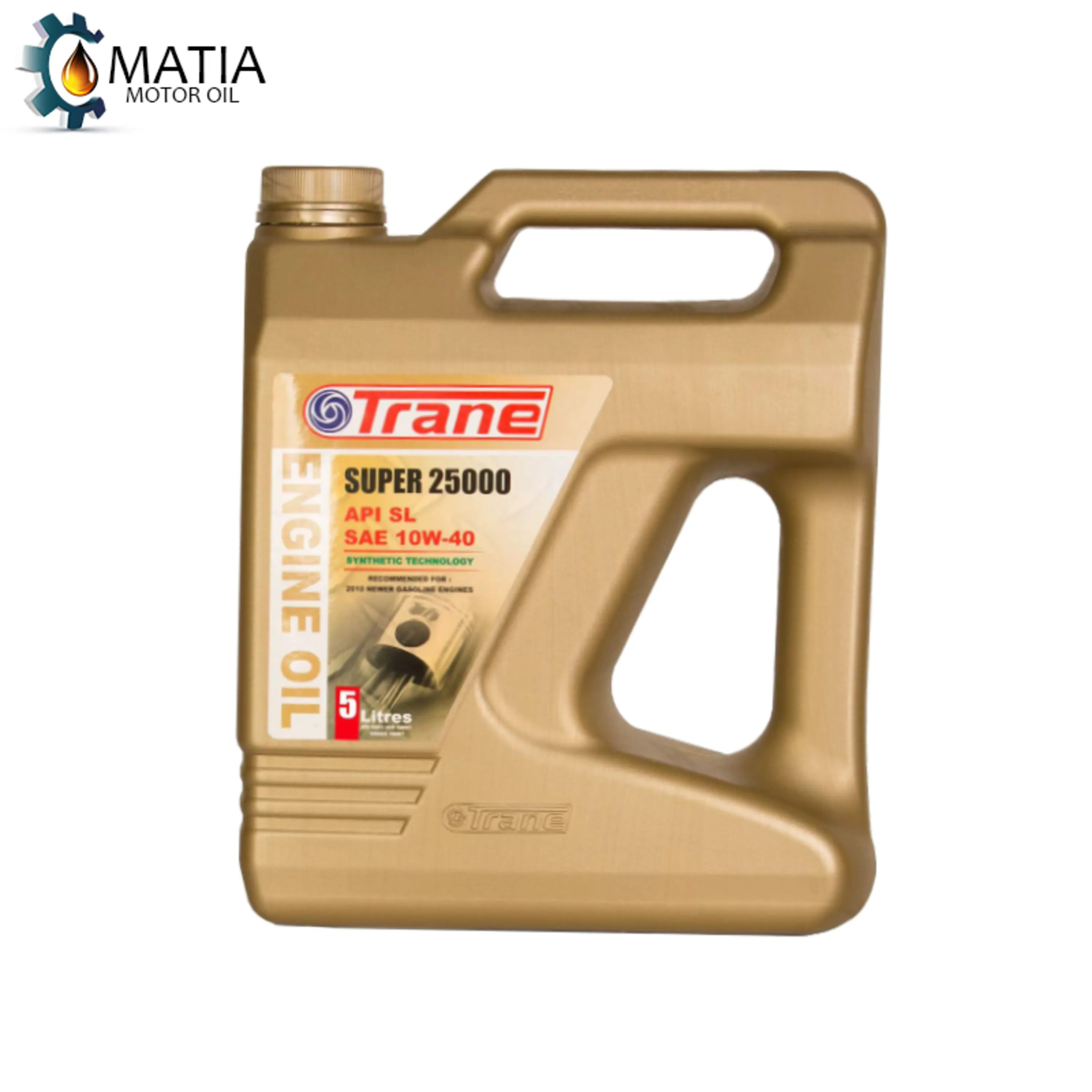 روغن موتور ترن 10W40 SL مدل 25000  نیمه سنتتیک 5 لیتری