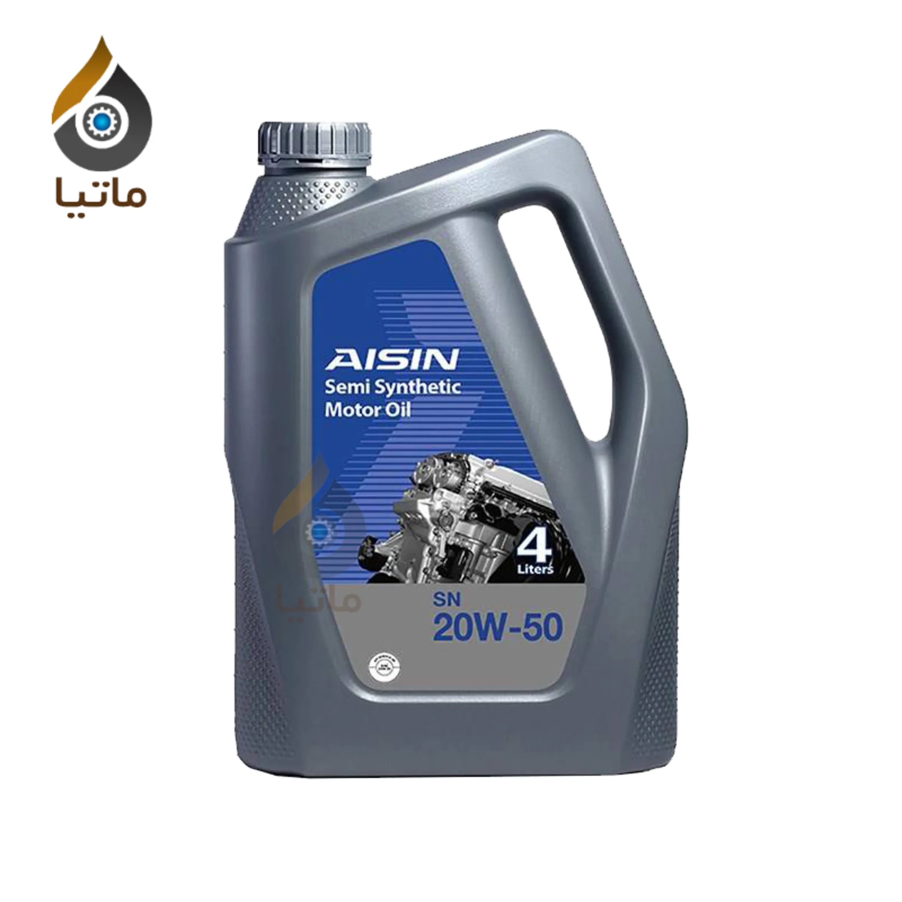 روغن موتور آیسین 20W50 SN 4L نیمه سنتتیک