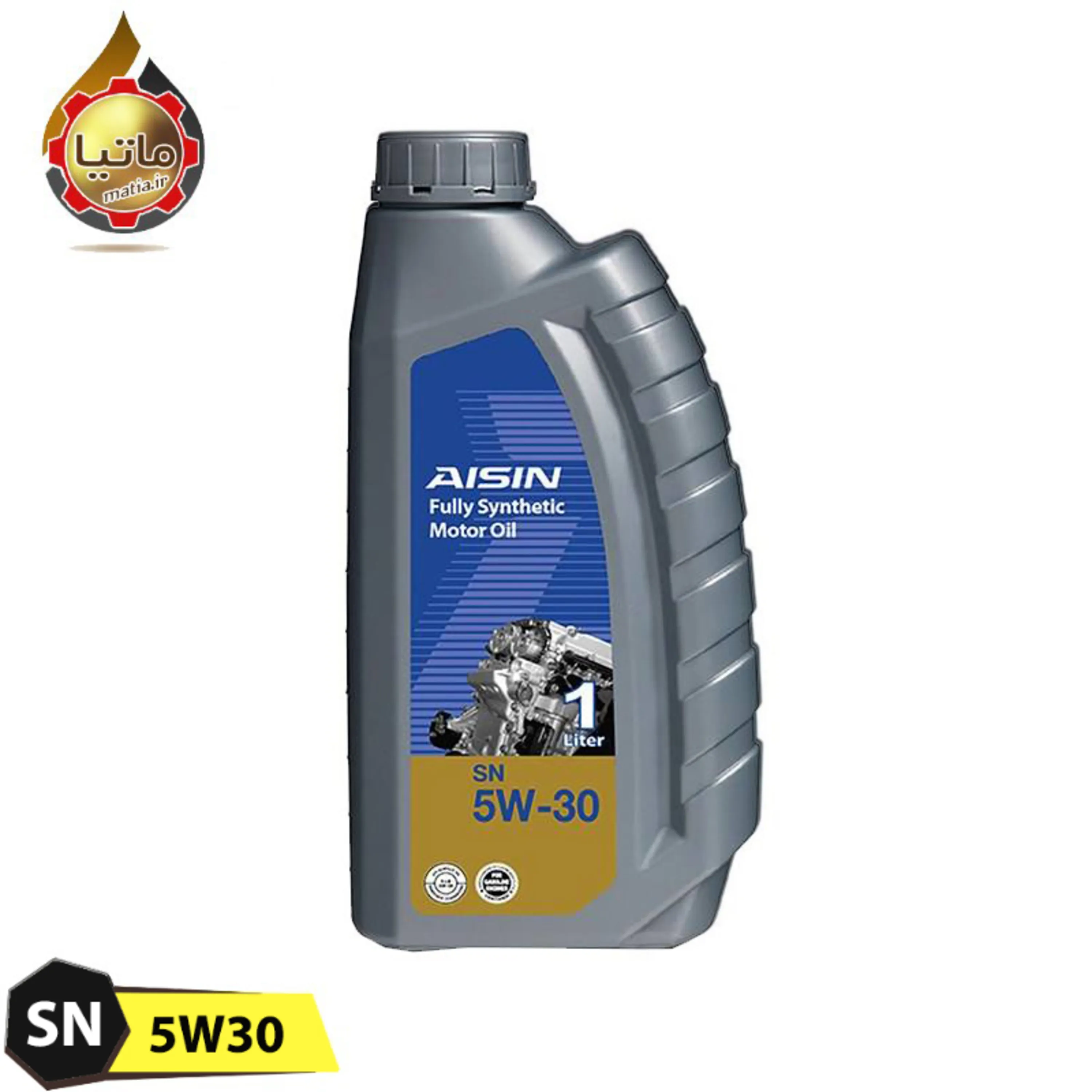 روغن موتور آیسین 5W30 SN تمام سنتتیک یک لیتری