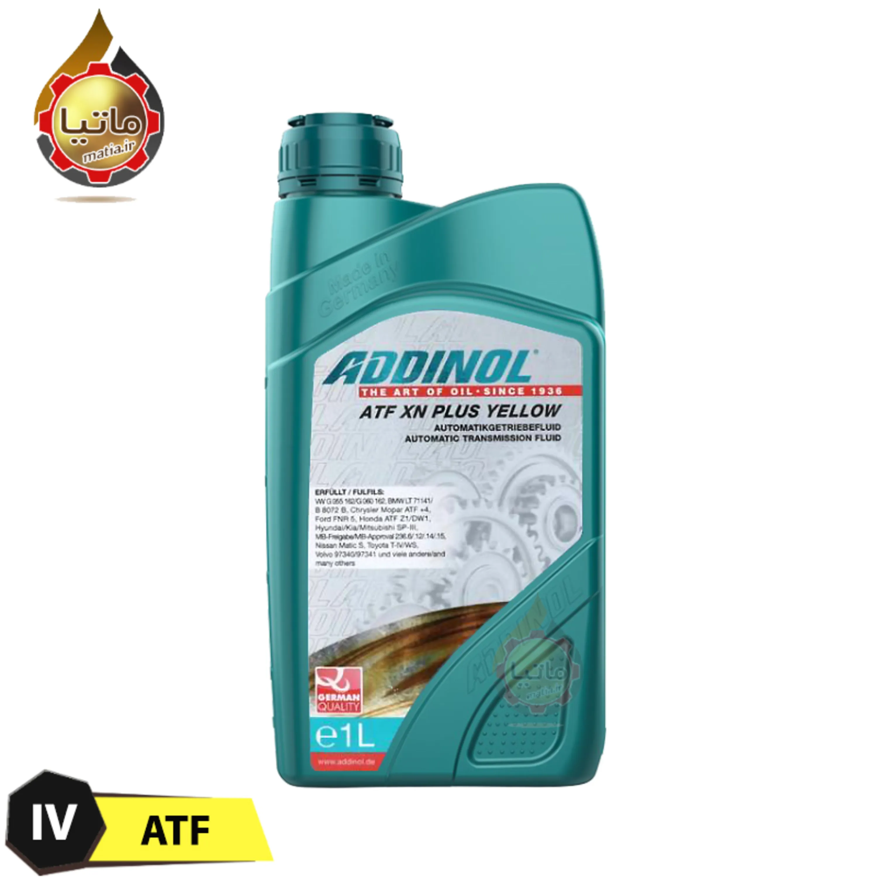 روغن گیربکس آدینول ATF XN Plus Yellow 