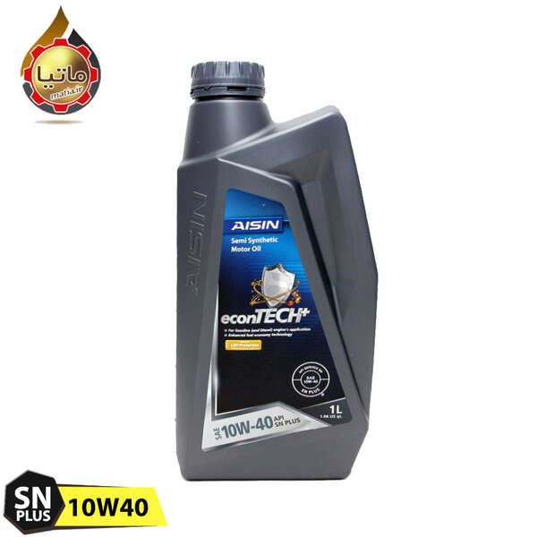 روغن موتور آیسین 10W40 SN Plus مدل econTECH حجم 1 لیتر